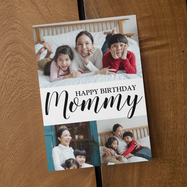 Modern Foto Collage Mommy Birthday (Von Creator hochgeladen)