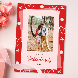 Modern Foto Happy Valentine's Day Boyfriend Feiertagskarte