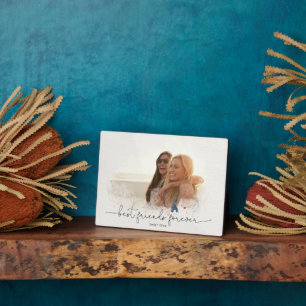 Modern Foto Mask Best Friends Forever Quote Fotoplatte