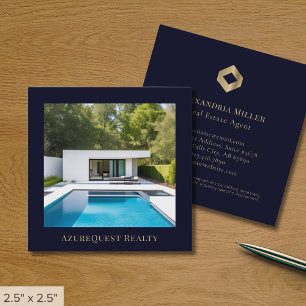 Modern Foto Square Business Card mit benutzerdefin Quadratische Visitenkarte