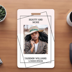 Modern Foto Studio Business ID Card Ausweis