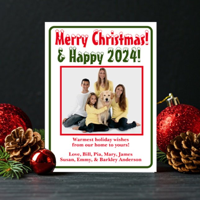 Modern Foto Weihnachtskarte Feiertagskarte (Von Creator hochgeladen)