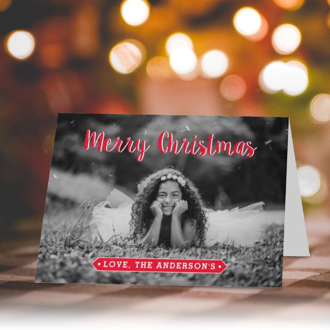Modern Foto Weihnachtskarte Feiertagskarte (Von Creator hochgeladen)