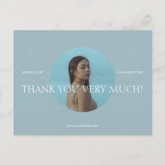Modern Fotografy Business Vielen Dank Postcard Postkarte