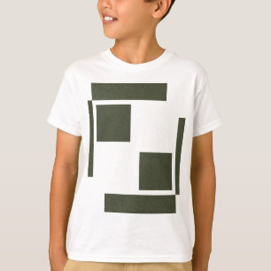 Modern Frame Moss Green Kids T-Shirt - T - Shirt