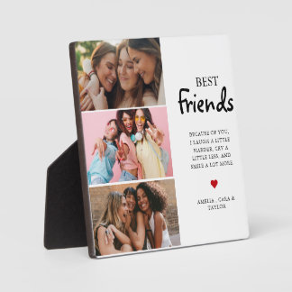 Modern Friend Collage Photos Simple Fotoplatte
