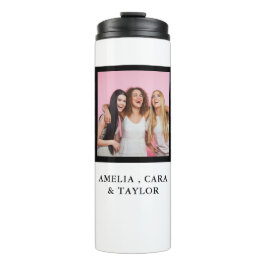 Modern Friend Collage Photos Simple Thermosbecher