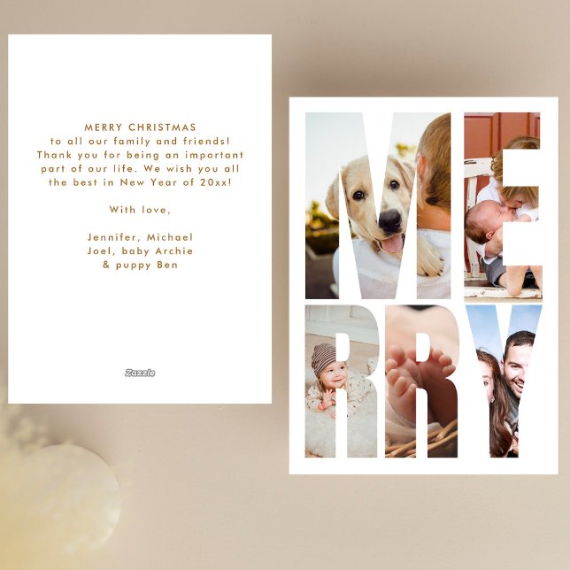 Modern Fun Merry Foto Letter Frames Weihnachten (Von Creator hochgeladen)