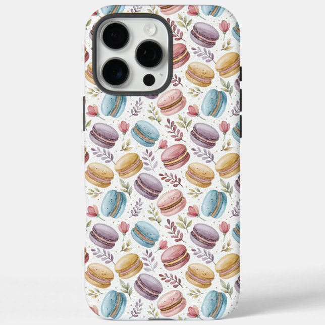 Modern Fun Sweet Macaroons iPhone 16 Pro Max Hülle (Rückseite)