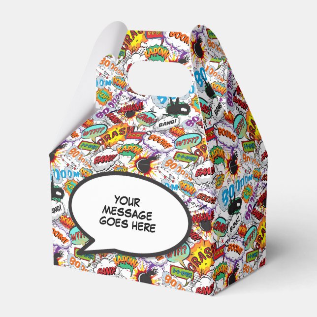 Modern Fun Trendy Personalisiert Comic Book Geschenkschachtel (Vorderseite)