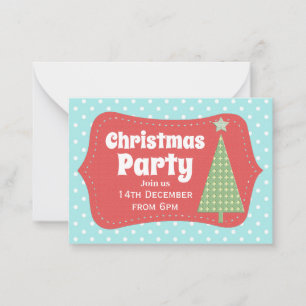 Modern Fun Weihnachten Party Einladung