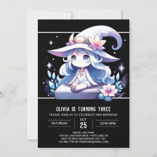 Modern Fun Wizard Geburtstag Einladung