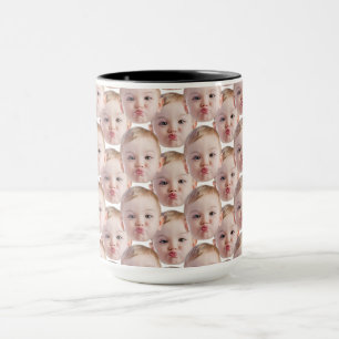 Modern Funny Face Baby Weihnachtsgeschenk minimal Tasse