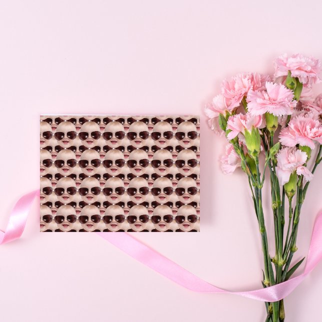 Modern Funny Face Geburtstag Weihnachtsgeschenk Pa Geschenkpapier (Von Creator hochgeladen)