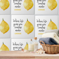 Modern Funny Lemon Yellow Zitat