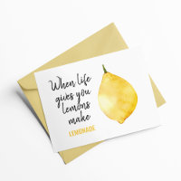 Modern Funny Lemon Yellow Zitat
