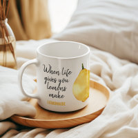 Modern Funny Lemon Yellow Zitat