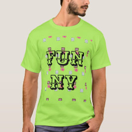 MODERN FUNNY MAN'S BLACK T - Shirt