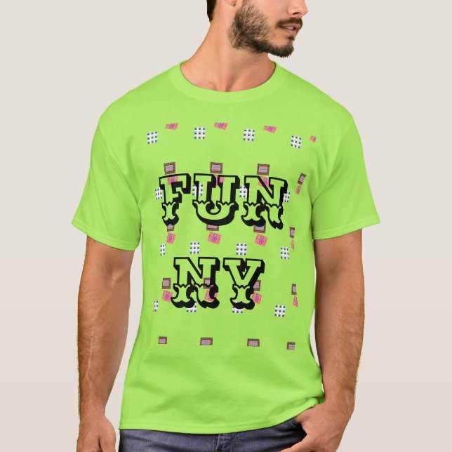 MODERN FUNNY MAN'S BLACK T - Shirt (Vorderseite)