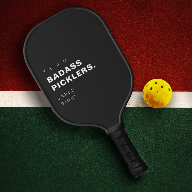 Modern Funny Pickleball Player Team Badass Schläger (Modern Funny Pickleball Player Team Badass Pickleball Paddle
)