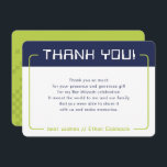 MODERN GAMING THANKS Bar Mitzvah navy blue Lime Dankeskarte<br><div class="desc">by kat massard >>> www.simplysweetPAPERIE.com <<< A simple design for your THANK YOU FLAT CARDS - to match your main invitations. Love the design, but would like to see some changes - another color scheme, product, add a photo or adapted for a different occasion - no worries simply contact me,...</div>