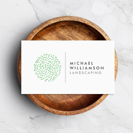 Modern Gardener Landscaping Shrub Logo auf Weiß Visitenkarte