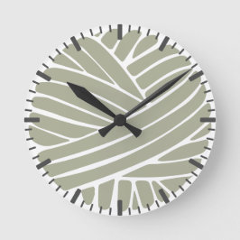 Modern-garnball-Rundschau mit Evergreen Fog Minima Runde Wanduhr