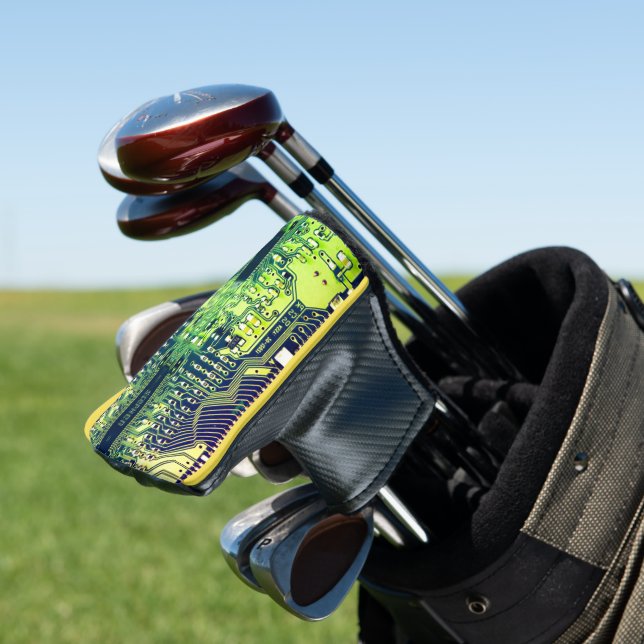Modern gedruckte Leiterplatten - Design Name Geeky Golf Headcover (In Situ)
