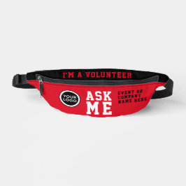 Modern Gefragt Me Red Schwarz-weiß Volunteer Event Bauchtasche