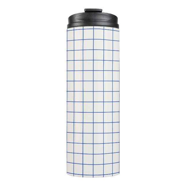 Modern geometric abstract pattern design with simp thermosbecher (Vorderseite)