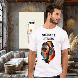 Modern Geometric Art, Minimal Abstract for Thinker T-Shirt