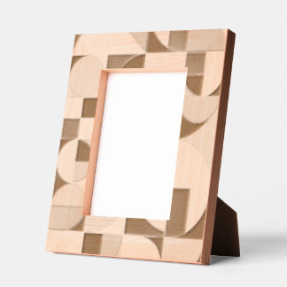 Modern Geometric Laser Etched Wood Picture Frame – Geätzte Rahmen