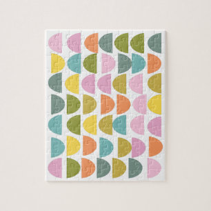Modern Geometric Pattern in Cute Spring Colors
