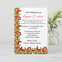 Modern Geometric Red and Green Vector Blossom