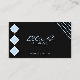 Modern Geometric Sleek Minimalist  Visitenkarte