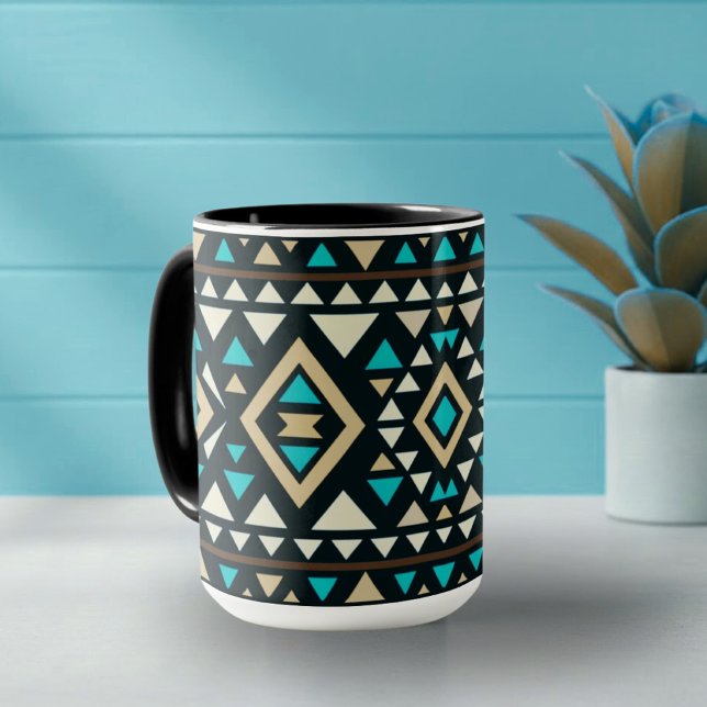 Modern Geometric Southwest Style  Tasse (Von Creator hochgeladen)