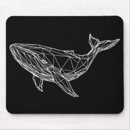 Modern Geometric Whale Mousepad