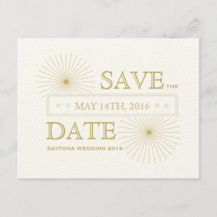 Modern geometrische Burst-Save the Date-Karte Save The Date
