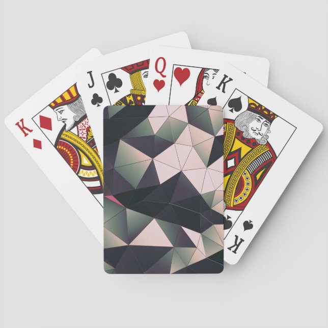 Modern geometrische Playing Cards Spielkarten (Rückseite)
