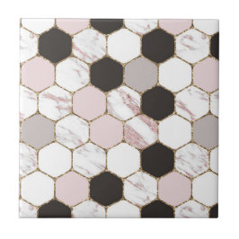 Modern geometrisches Marble Hexagon-Muster Fliese
