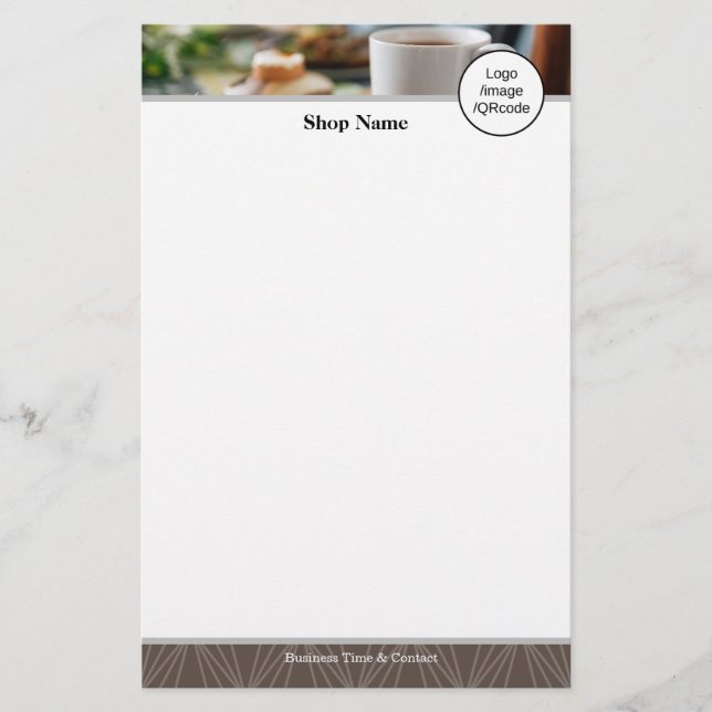 Modern Geometry Brown Flyer (Vorne)
