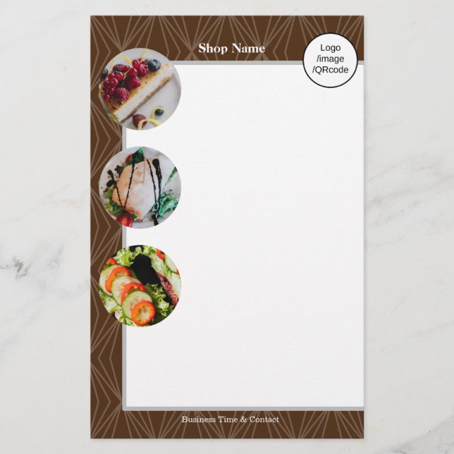 Modern Geometry Brown Flyer (Vorne)