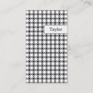 Modern Geometry Business Cards - Schwarz Visitenkarte