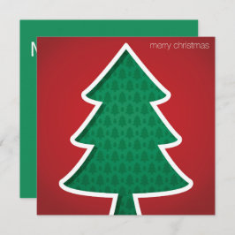 Modern geschnittener Baum Einladung