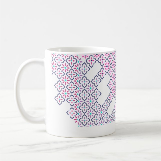 Modern gestaltete Tasse (Links)