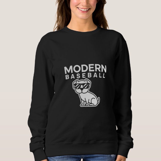 Modern gestaltetes Baseball-Logo Sweatshirt (Vorderseite)