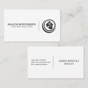Modern gestaltetes Real-Anwesen-Logo Visitenkarte