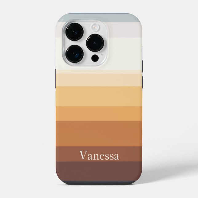 Modern gestreift iPhone 14 pro  hülle (Rückseite)