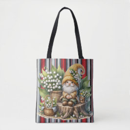 Modern gestreift mit Gnome Tasche