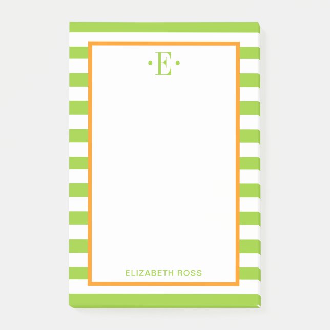 modern gestreift post-it klebezettel (Vorderseite)